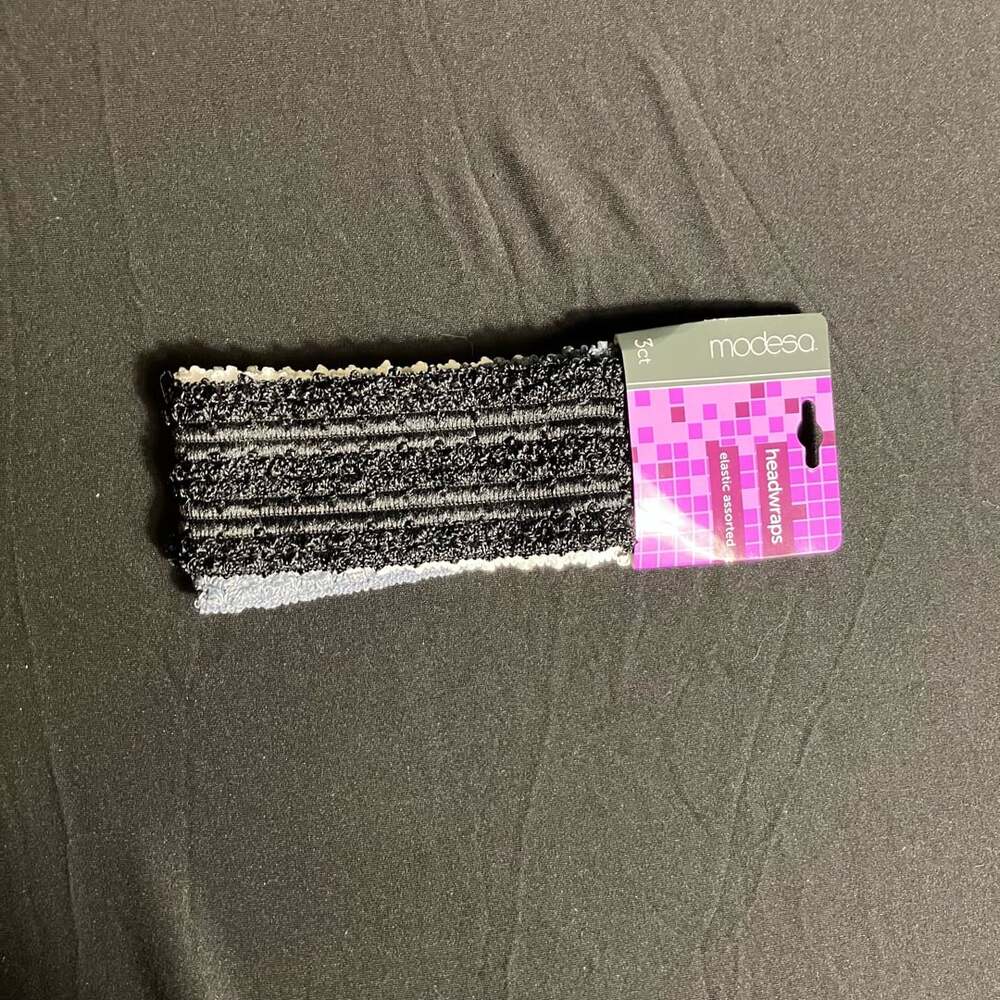 Modesa Elastic Assorted Headwraps 3ct